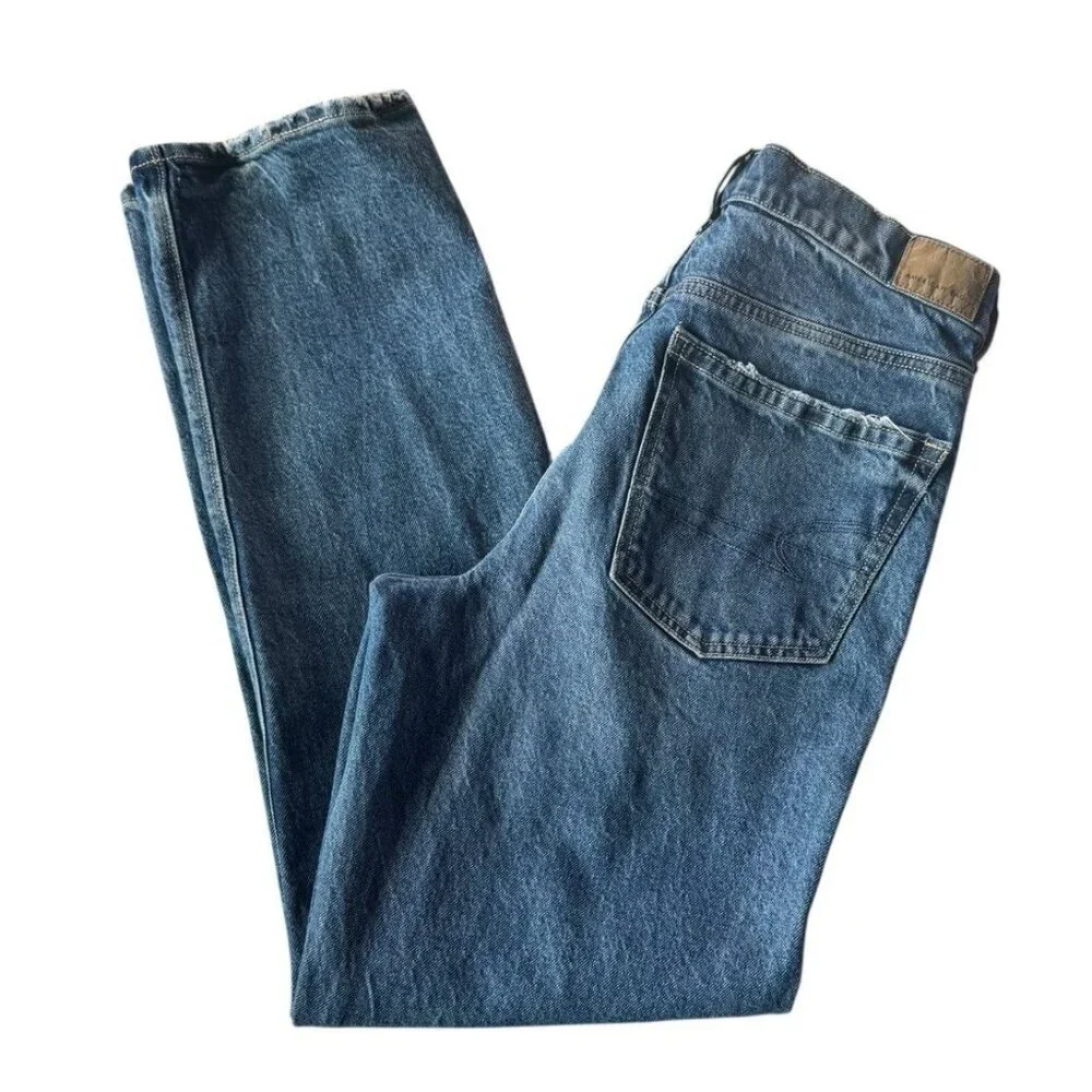 American Eagle Super High Rise Straight Women's Sz 6 Denim Jeans - Picture 12 of 12